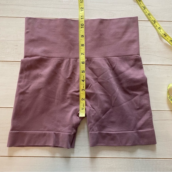 SET Active Women SculptFlex Biker Shorts Sz Small Mauve Pink - Picture 5 of 8